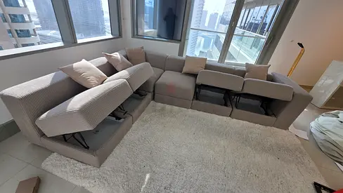 Ikea modular sofa under storage