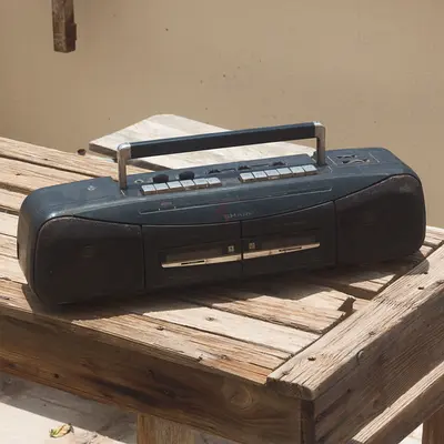BROKEN Sharp WQ-293Z(BK) Stereo Radio Cassette Recorder
