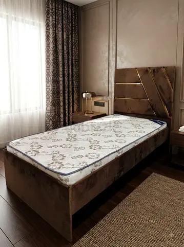 Wooden Valvet Fabric Strong Quality Single Bed Available