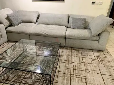 Brand new condition Pan Emirates Pianca Modern feather filled sofa 3 piece