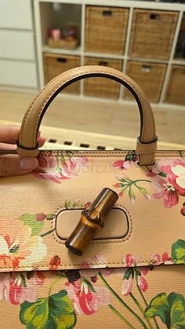 Authentic Gucci floral bamboo small