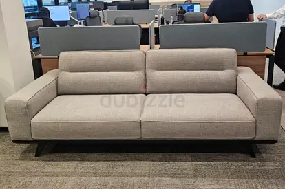 Light Grey 3 Seater Fabric Sofa