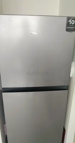 Hisense Silver Double-Door Refrigerator - Good Working Condition