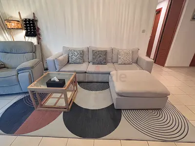 3 seater sofa with rug. Used for 1 year