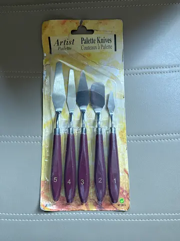Set of 5 Artist Palette Knives – New in Pack