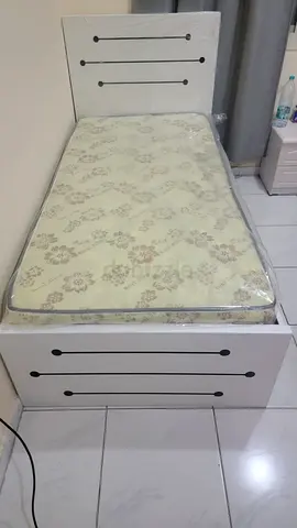 Brand new mdf single bed with medical mattress available.