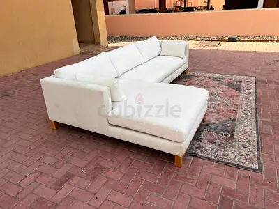 Pacific 2_ piece's Sectional Crate&Barrel L Shape Sofa Beige