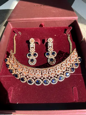 Joyalukkas Fashion Jewelry Set - Necklace & Earrings with Box