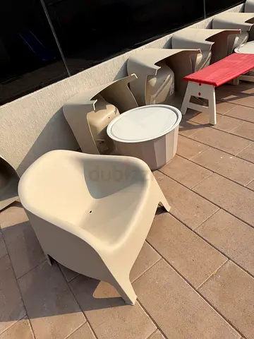 IKEA outdoor seating with tables 2x sets