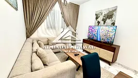 For monthly rent, a room and a hall in muwailah area with free internet and parking