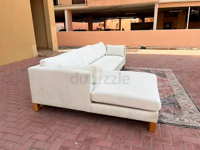 Premium Quality Crate&Barrel Pacific 2 _pieces Sectional L shape sofa beige