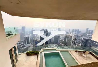 فيلا سكاي بغرفة نوم واحدة | قرية جميرا الخمس | تراس جاكوزي خاص | مناظر سكاي لاين
