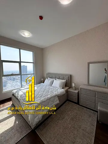 Fully furnished one-bedroom apartment ( 2 bathrooms ) with a hall, with balcony, including all services, with private parking.