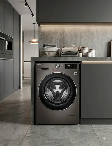 LG 8kg Front Load Washing Machine – Grey | Good Condition | Excellent Performance
