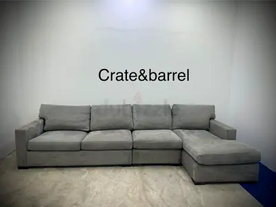Same like new condition crate&barrel lshape sofa