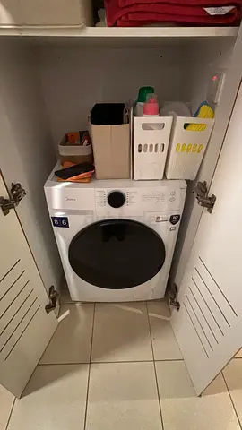 Compact front-load washer in good working condition