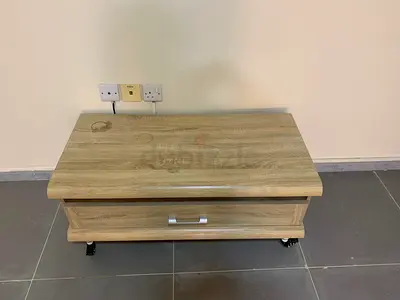 Wooden bedside cabinet with drawer