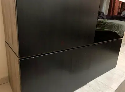 2 Storage units - can be used as TV stand or storage