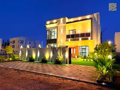 🏡 فيلا فاخرة للبيع في العامرة – عجمان | طابقان + روف، 6 غرف ماستر مع مسبح خاص، تصميم راقٍ ومساحات واسعة، شاملة المكيفات والكهرباء والمياه، مع تملك حر
