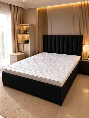 Brand New Velvet Queen Size Bed With Medical Mattress Available.