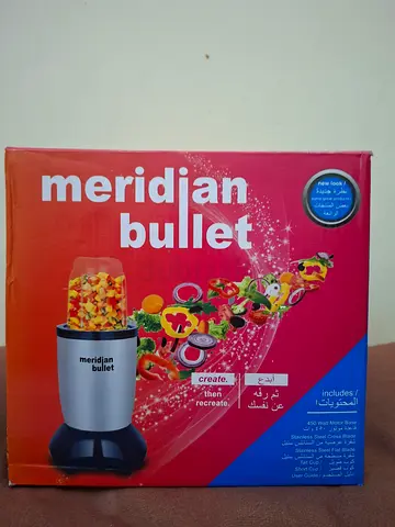 Meridian Blender Mixer Grinder, 6-Piece Smoothie & Spice and Nuts Grinder High Speed Juicer Blender