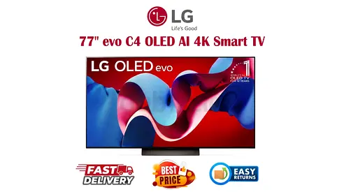 OLED Smart TV in Dubai - LG 77 Inch C4 - Brand New - FREE DELIVERY, WARRANTY