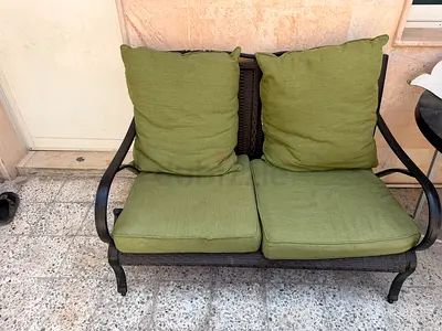 2-Seater Outdoor/ Indoor Patio Sofa / Garden Chair – For Sale