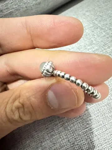 Pandora Sterling Silver Ring with Decorative End