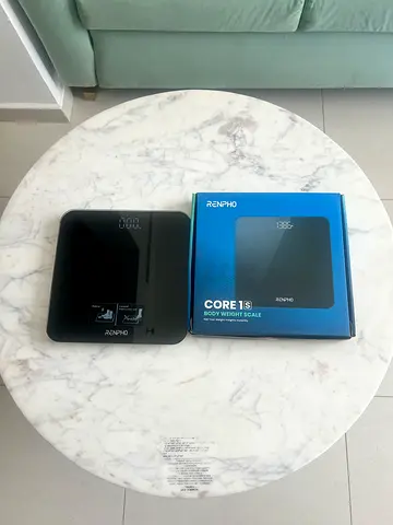 Renpho Core 1S Digital Body Weight Scale - Black (Like New, Boxed)