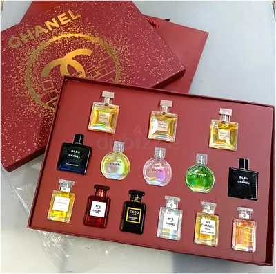 Chanel mini perfumes gift set packed available