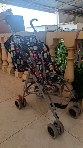Lightweight Umbrella Stroller (Single) with Colorful Print - Good Condition