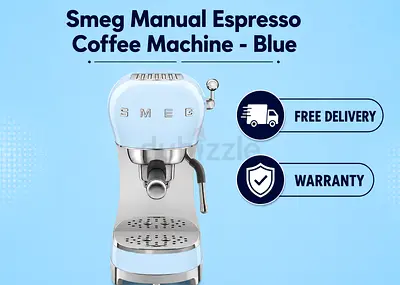 Smeg Manual Espresso Coffee Machine - Blue