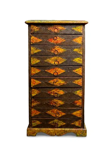 Wooden stand with drawers 56cm height