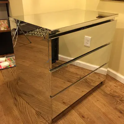 IKEA Mirrored 3-Drawer Dresser / Chest - Modern Finish