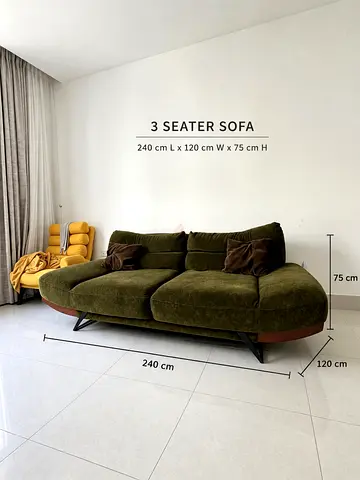 Sofa + 2x Recliner Chairs | Pan Emirates | Excellent Condition