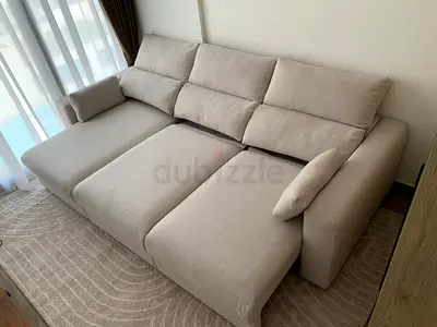 Ikea Eskilstuna L shape sofa bed with storage