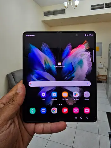 Samsung Galaxy Z Fold 3 5G clean 12/256Gb with 25 wat charger condition 10/8 both screen ok working