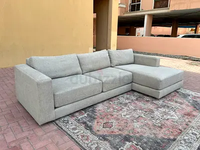 Top quality Crate&Barrel Gathering L Shape Sofa Beige