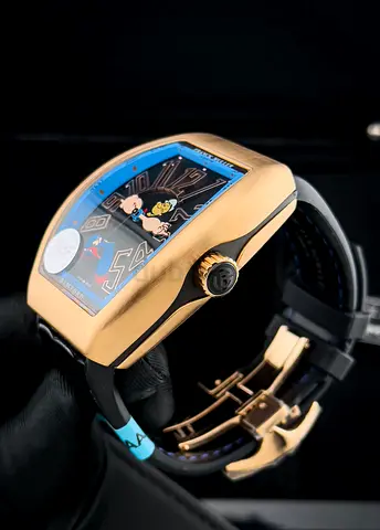 Franck Muller x Bamford Popeye inspired Vanguard Super clone Watch