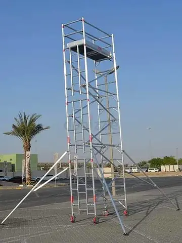 Aluminium Mobile Scaffolding Tower - Used, Good Condition & New