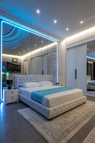 Modern tufted king bed. luxury bed for homes, Apartments and hotels