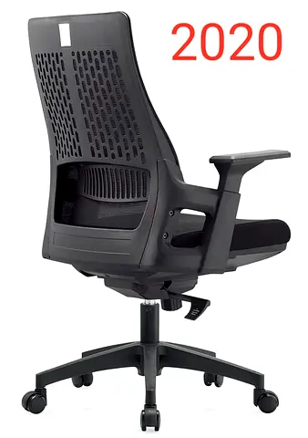 Ergonomic Black Mesh Office Chair with Adjustable Armrests and Lumbar Support