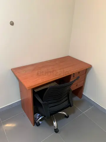 Wooden Office Desk with Drawers