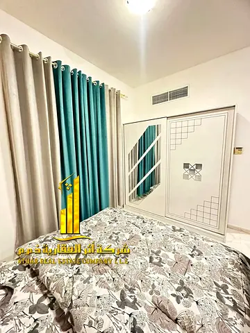 A golden opportunity! Luxurious, fully furnished studio apartment for monthly rent in Al Jurf 2, near Ajman Court and Ajman University – Ajman ✨