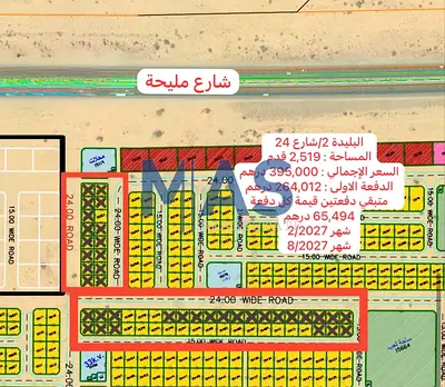 أرض للبيع في البليدة 2 – شارع 24 | سعر مميز وتقسيط مريح