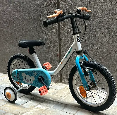 B’TWIN CYCLE KIDS 14-inch ARCTIC 100