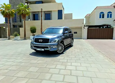 Fully Original Paint Infiniti QX80 2017 | GCC Top Option With Radar | Full Service History