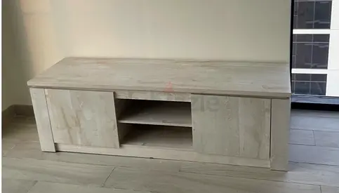Light wood TV cabinet / media console - good condition