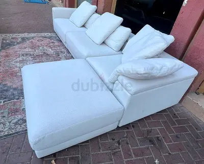 Chattles&more modular sofa and footstool