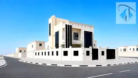 Corner villa for sale, central air conditioning, large land and building area, registration and owne